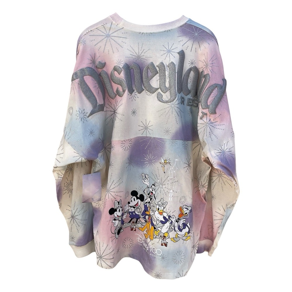 NWT Disneyland 100 Years Fireworks‎ Spirit Jersey XL Pink Purple